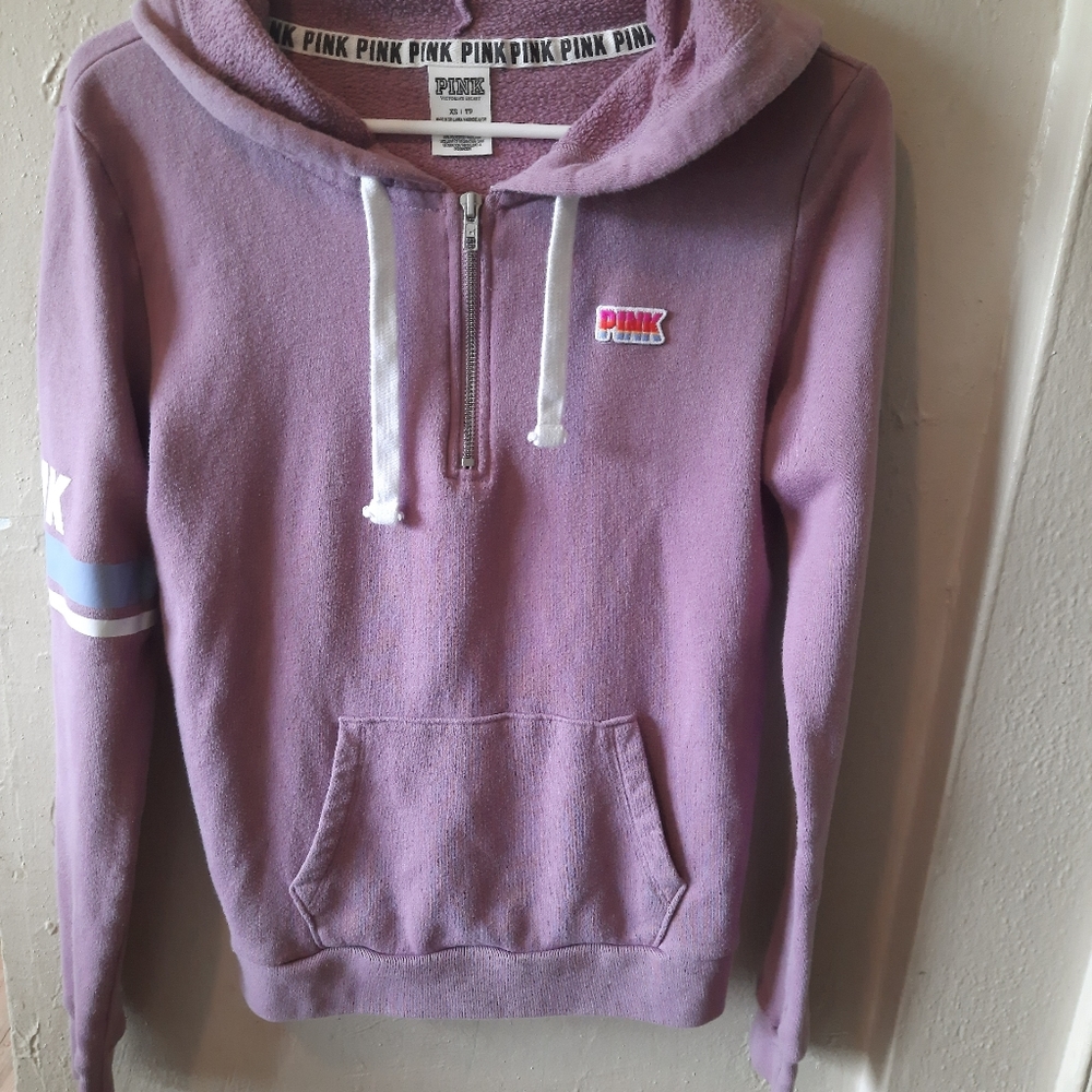 Women's size XS pink Victoria Secret sweatshirt.